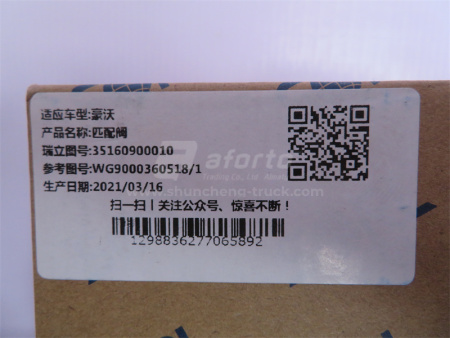 Клапан перепускной HOWO/SHAANXI SORL