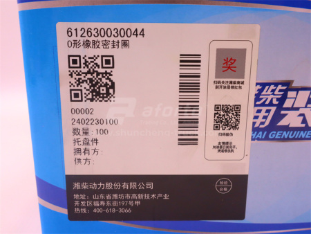 Кольцо уплотнительное ТНВД WP12.430E201/WP12.400E201/WP12G460E301 (оригинал)