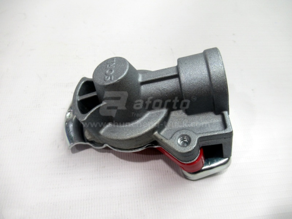 Соединительная головка на прицеп красная с клапаном M16x1.5 УНИВЕРСАЛЬНОЕ 9522002210