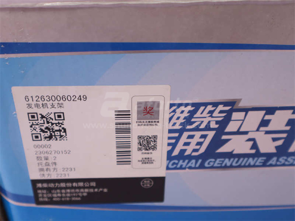 Кронштейн генератора WP12 0249 (оригинал)