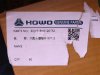 Болт 16*120*1.5 кронштейн тормозных колодок передней HOWO TX VGD95 передний мост (оригинал)