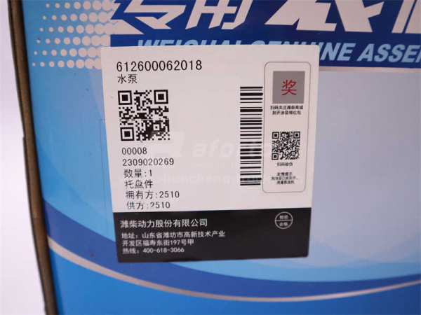 Помпа 2018 WD12/WD618 10PK (оригинал)