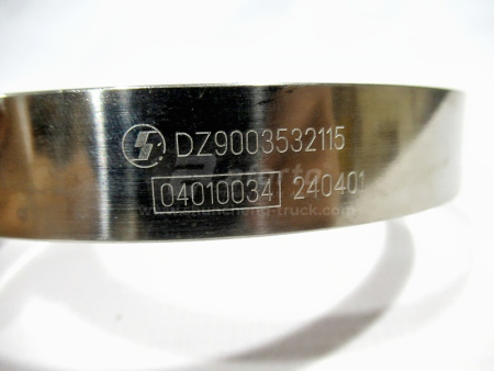 Хомут гофры воздушной  SHAANXI X5000/X6000 (оригинал)