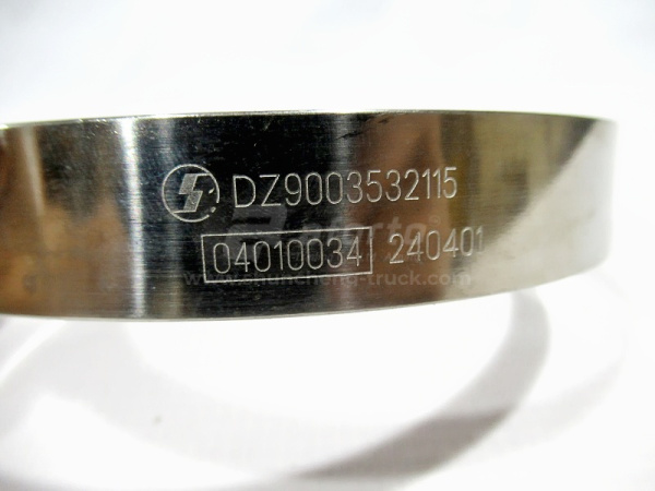 Хомут гофры воздушной  SHAANXI X5000/X6000 (оригинал)