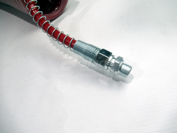 Шланг воздушный витой на полуприцеп  красный (7.5 метров, ДВУХСЛОЙНЫЙ) (22*1,5) УНИВЕРСАЛЬНОЕ (5410-