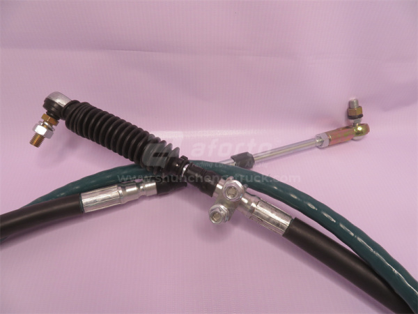 Трос переключения передач КПП HOWO 2007 3.45M черный (хорошее качество)