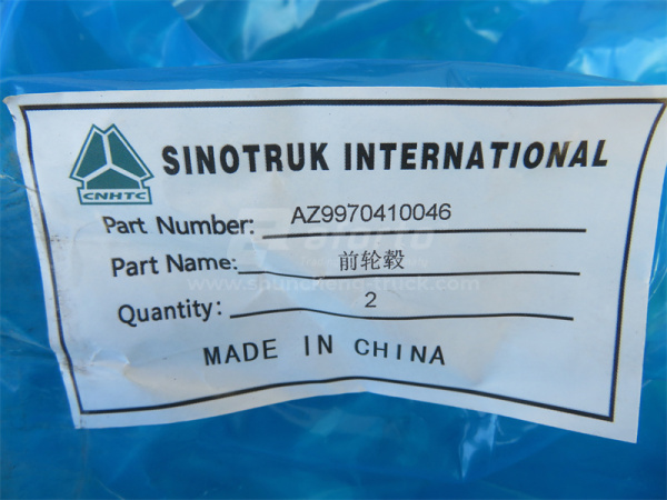 Ступица HOWO 70T передняя (оригинал)