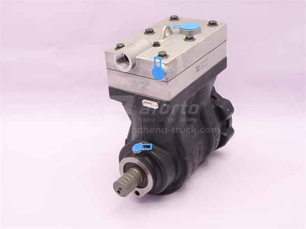 Компрессор воздушный 0002 HOWO D10 двухцилиндровый (оригинал)