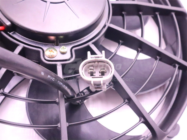 Крыльчатка вентилятора с электродвигатель в сборе на кондиционера XCMG кран 25 тонн 7 лопастей