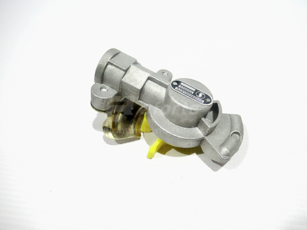 Соединительная головка на прицеп желтая с клапаном M16x1.5 (оригинал)