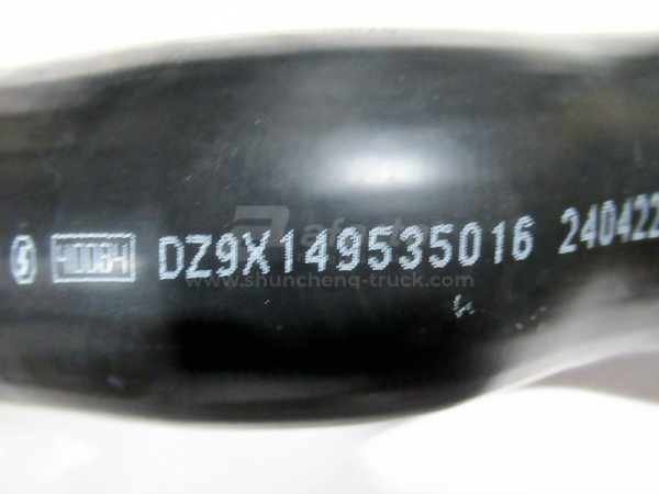 Патрубок радиатора SHAANXI X6000 нижний (оригинал)