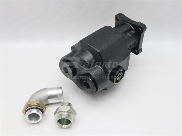 Гидронасос подъёма кузова (для КПП FAST) Hayward (8 шлицов правого вращения выход сзади/ выход сбоку