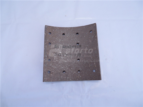 Накладка колодки тормозной FAW 457 задней 210*220 12 отв. QINYAN