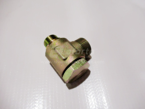 Фитинг со штуцером ГУР SHAANXI X5000/X6000 M18-M22 (оригинал)