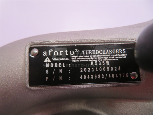 Турбокомпрессор 4043982 KAMAZ HE351W AFORTO