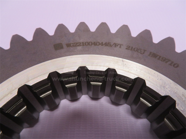 Шестерня КПП HW19710/15710 вторичного вала 4 передачи Z=36 новая модель