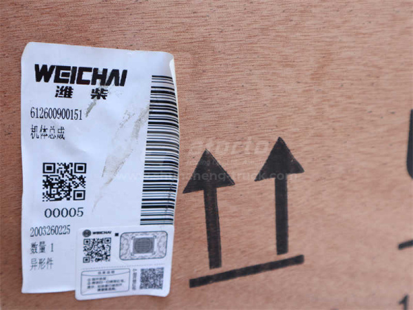 Блок двигателя WD12/WD618 Euro III (2 клапана на цилинд) (оригинал)