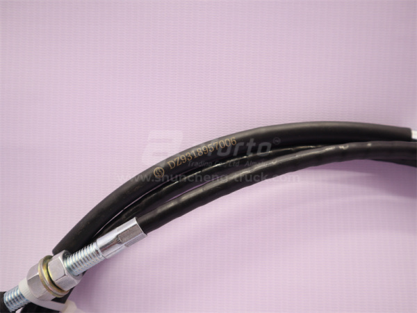 Трос педали газа SHAANXI M3000/X3000/H3000S 2.4м. (хорошее качество)